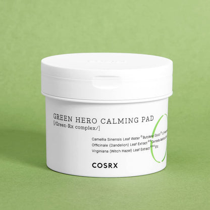 COSRX One Step Green Hero Calming Pad, 70 Pads