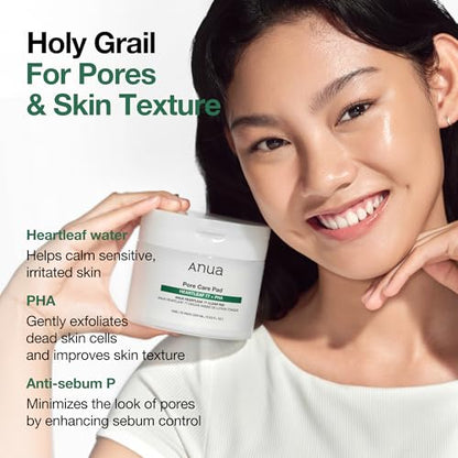 ANUA Heartleaf 77 Toner Pad 70 Sheets, PHA Dead Skin Care Low pH Daily Toner Pad exfoliating