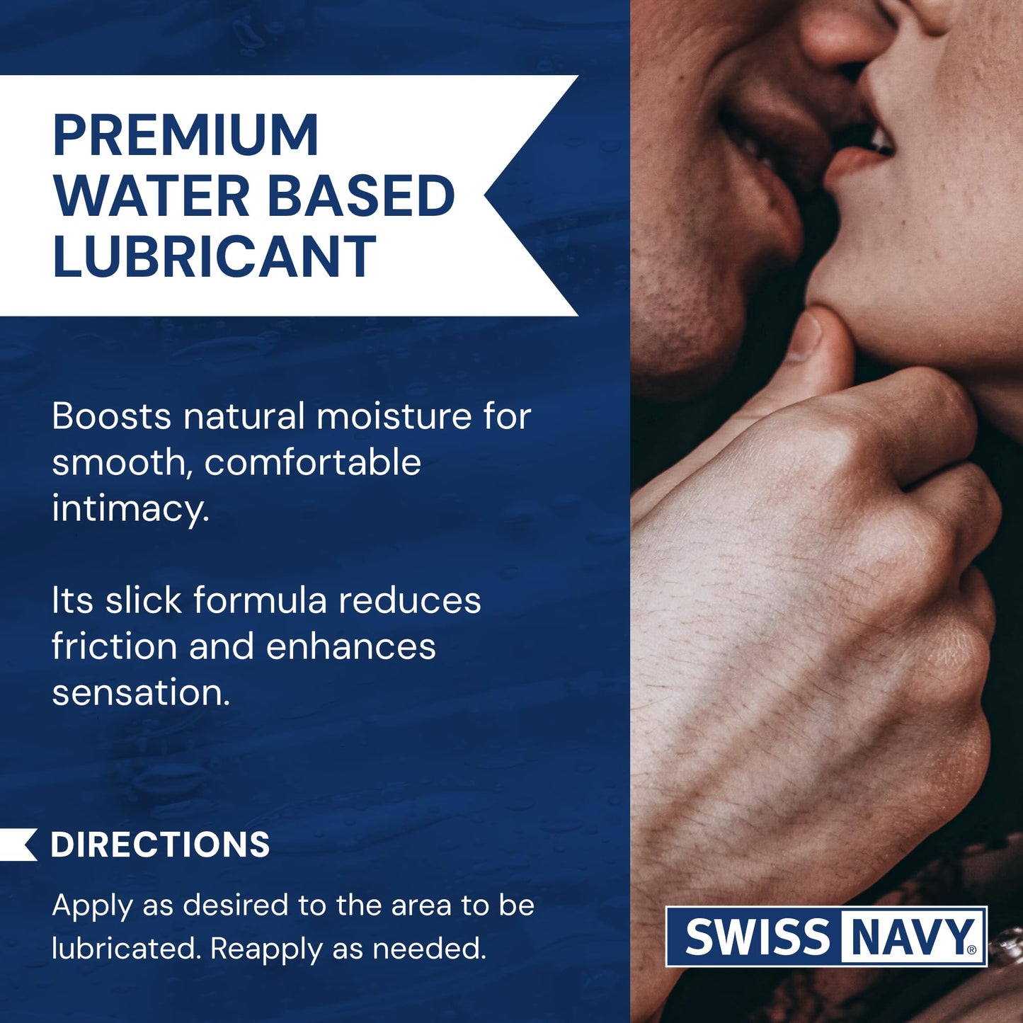 Swiss Navy Premium Water Based Lubricant, Personal Sex Lube for Men, Women, and Couples