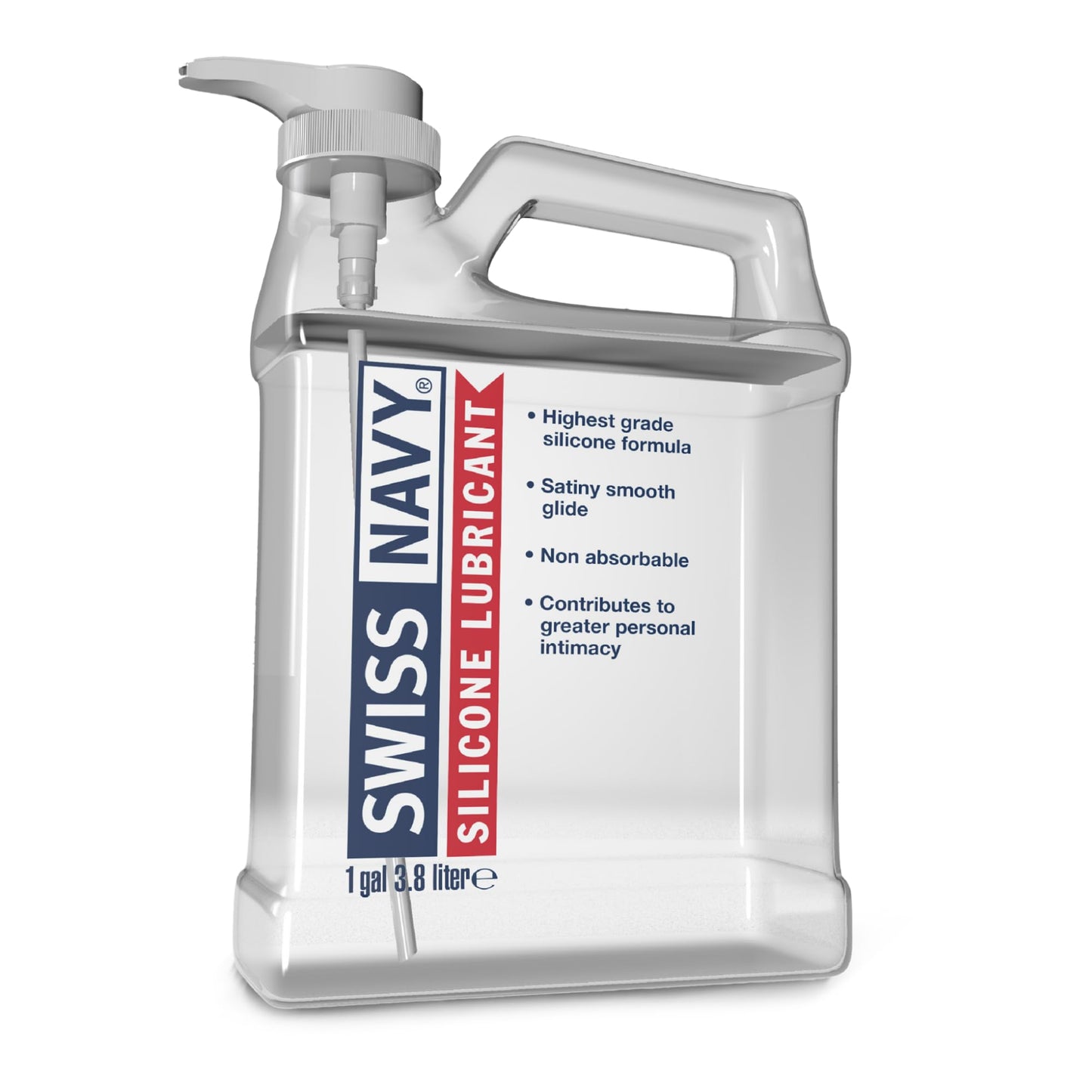 Swiss Navy Premium Silicone-Based Personal Lubricant & Lubricant Sex Gel For Couples, 1 Gallon