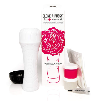 Clone-A-Pussy Plus Silicone Casting Kit with Stroker Sleeve - Hot Pink