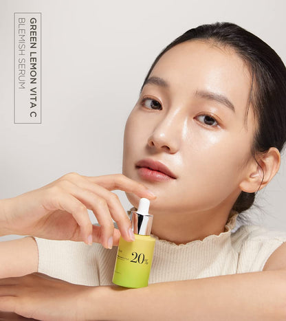 ANUA Green Lemon Vitamin C Serum with Vitamin E, Hyaluronic & Ferulic Acid (0.67 fl.oz / 20ml)