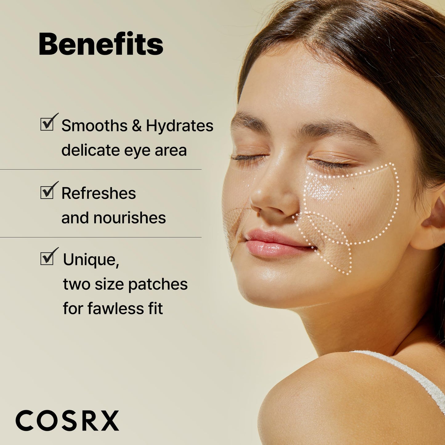 Advanced Snail Hydrogel Eye Patch by Cosrx for Unisex - 60 Pc Patches