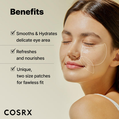 Advanced Snail Hydrogel Eye Patch by Cosrx for Unisex - 60 Pc Patches