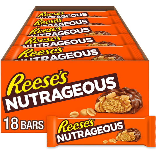 Reese's NUTRAGEOUS Candy Bar (1.66-Ounce, Pack of 18) by Reese's