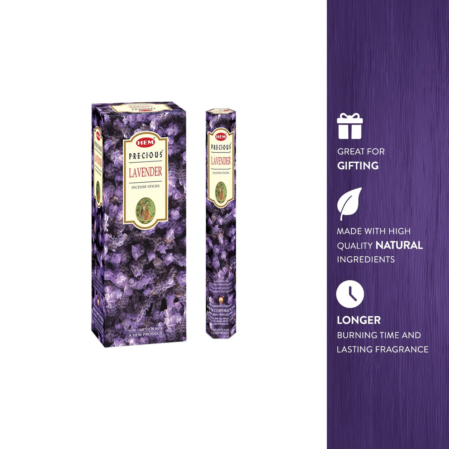 HEM Lavender Incense Sticks 120 Count