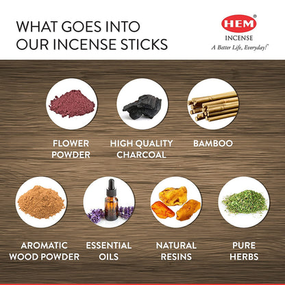 Hem Vanilla Incense Sticks (6 Packets Of 20 Sticks Each)
