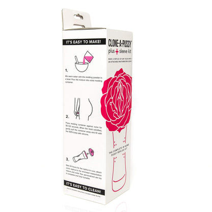 Clone-A-Pussy Plus Silicone Casting Kit with Stroker Sleeve - Hot Pink