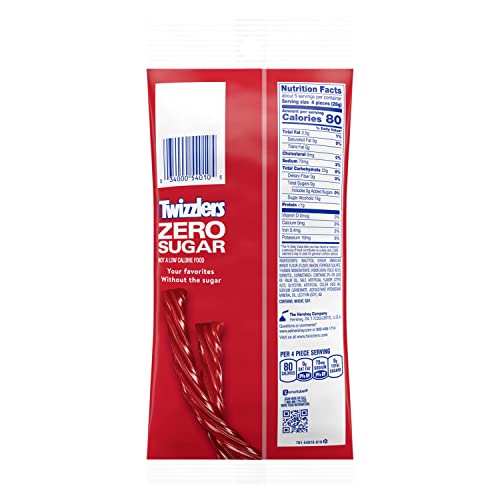 Sugar Free Strawberry Twizzlers 5 Ounce Theater Size Pack 1 Bag
