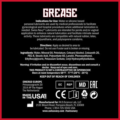Swiss Grease Lube, Navy, 16 Ounce