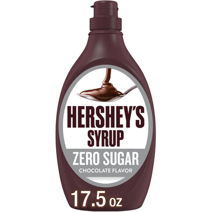 Hershey's Sugar Free Chocolate Syrup, 17.5 oz (Pack of 3)