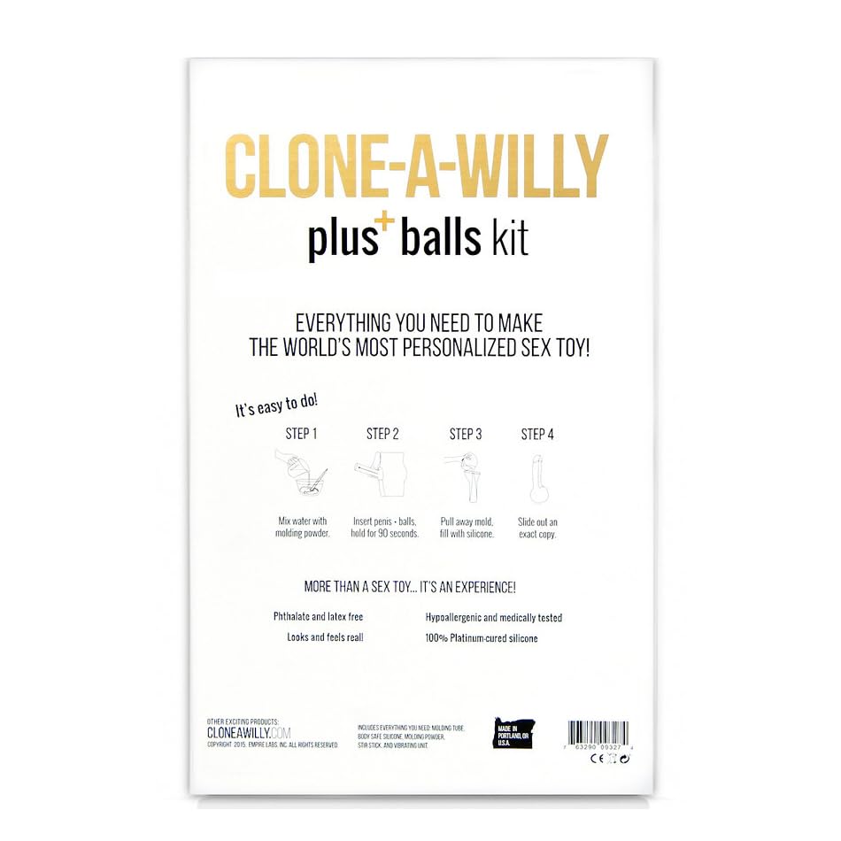 Clone-A-Willy Do-It-Yourself Penis and Balls Molding Kit – Light Skin Tone