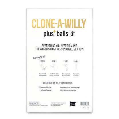 Clone-A-Willy Do-It-Yourself Penis and Balls Molding Kit – Light Skin Tone