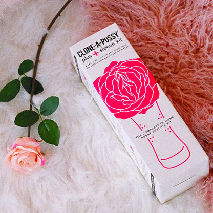 Clone-A-Pussy Plus Silicone Casting Kit with Stroker Sleeve - Hot Pink