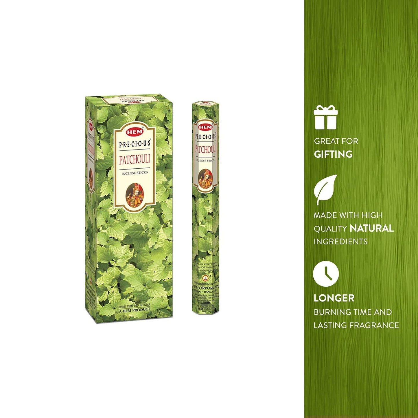 HEM Incense Sticks - Fragrance Patchouli - 120 Sticks