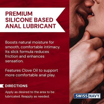 Swiss Navy Silicone Anal Based Lubricant, 8 Fl. Oz.