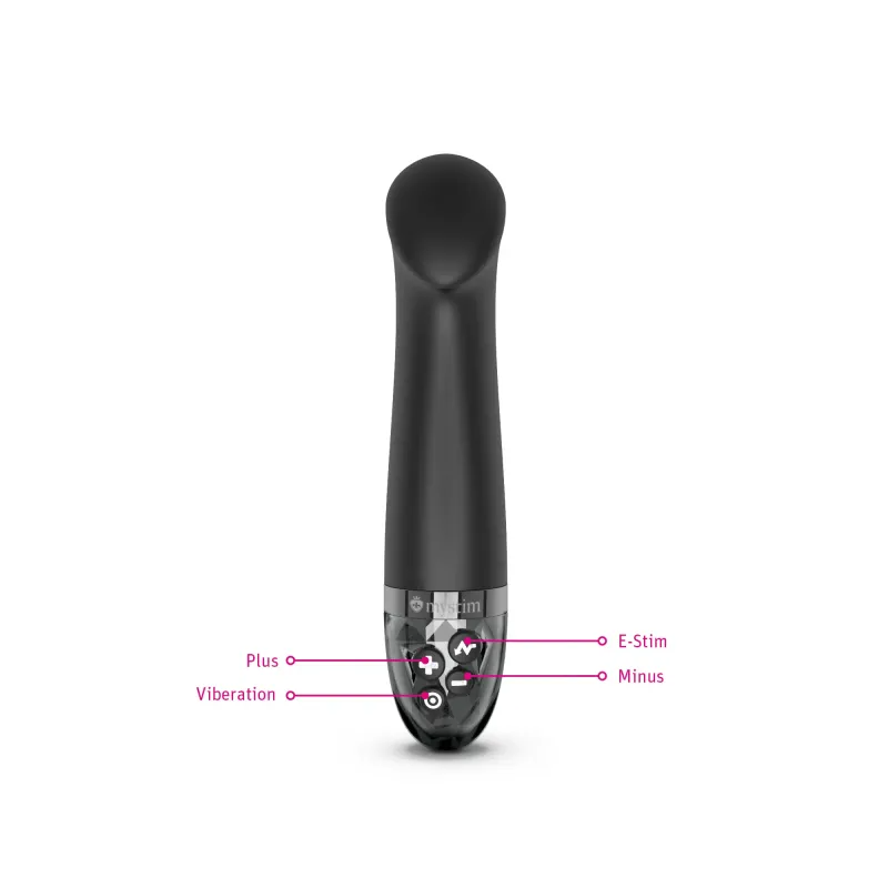 Mystim Right on Ron eStimVibrator, Black