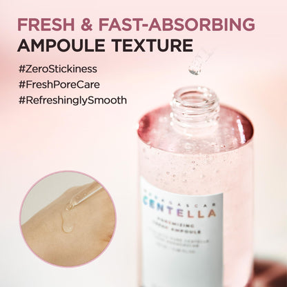 SKIN1004 Madagascar Centella Poremizing Fresh Ampoule – 100 mL | Tightening & Balancing Korean Serum for Smooth, Refined Pores