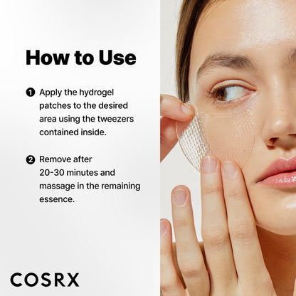 Advanced Snail Hydrogel Eye Patch by Cosrx for Unisex - 60 Pc Patches