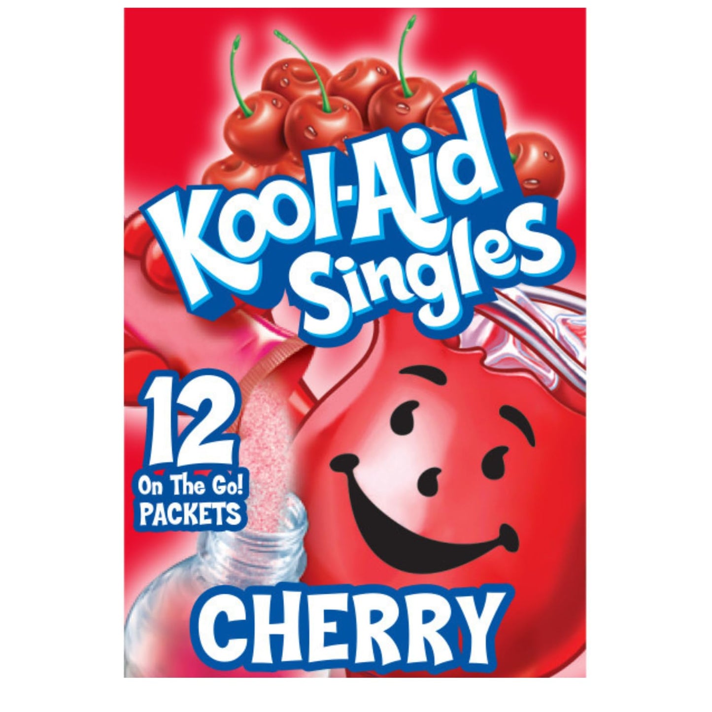 Kool-Aid Cherry Unsweetened Soft Drink Mix, 0.13-Ounce Envelopes(Pack of 48)