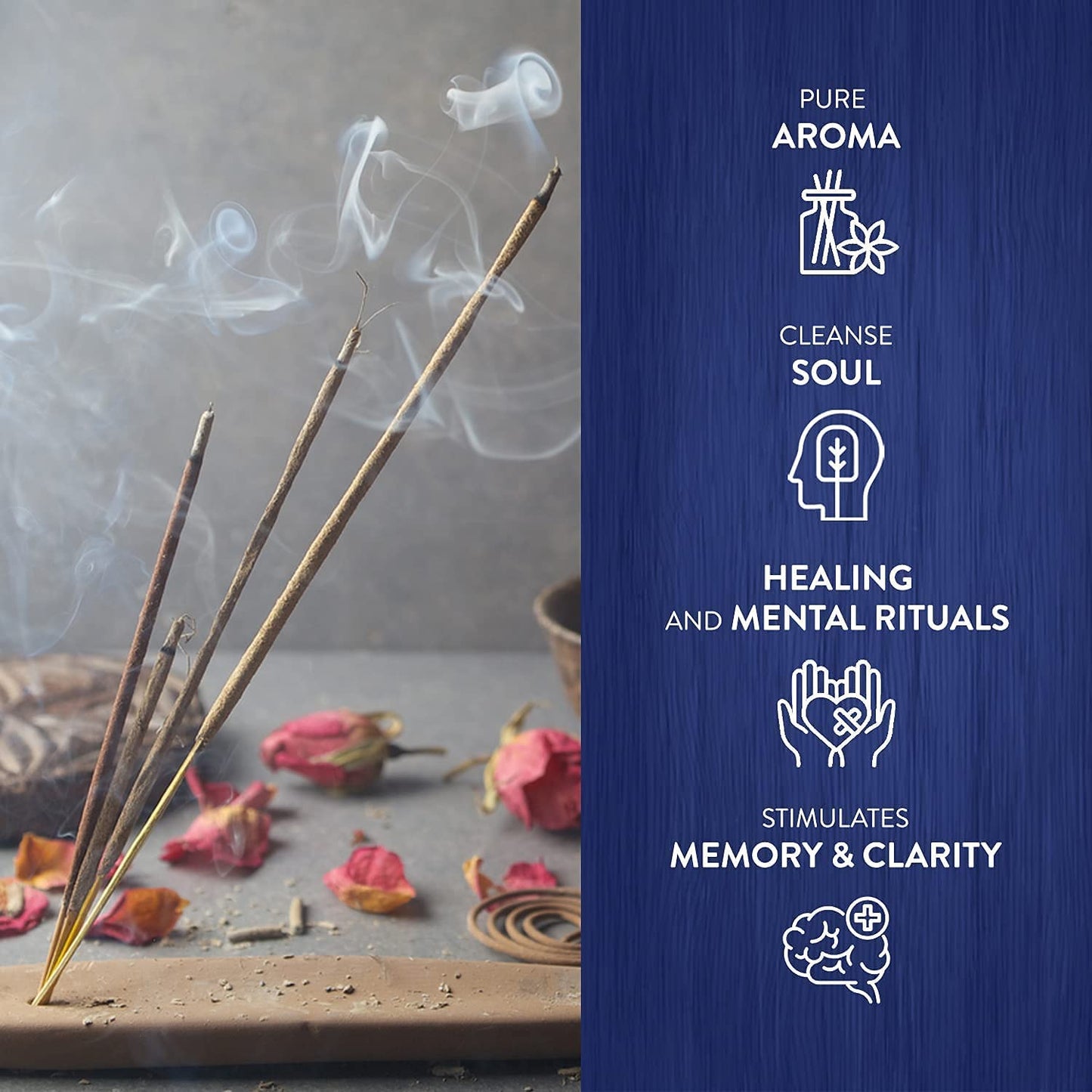 Rosemery (Rosemary) - Box of Six 20 Stick Hex Tubes - HEM Incense Hand Rolled In India