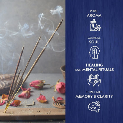 Rosemery (Rosemary) - Box of Six 20 Stick Hex Tubes - HEM Incense Hand Rolled In India